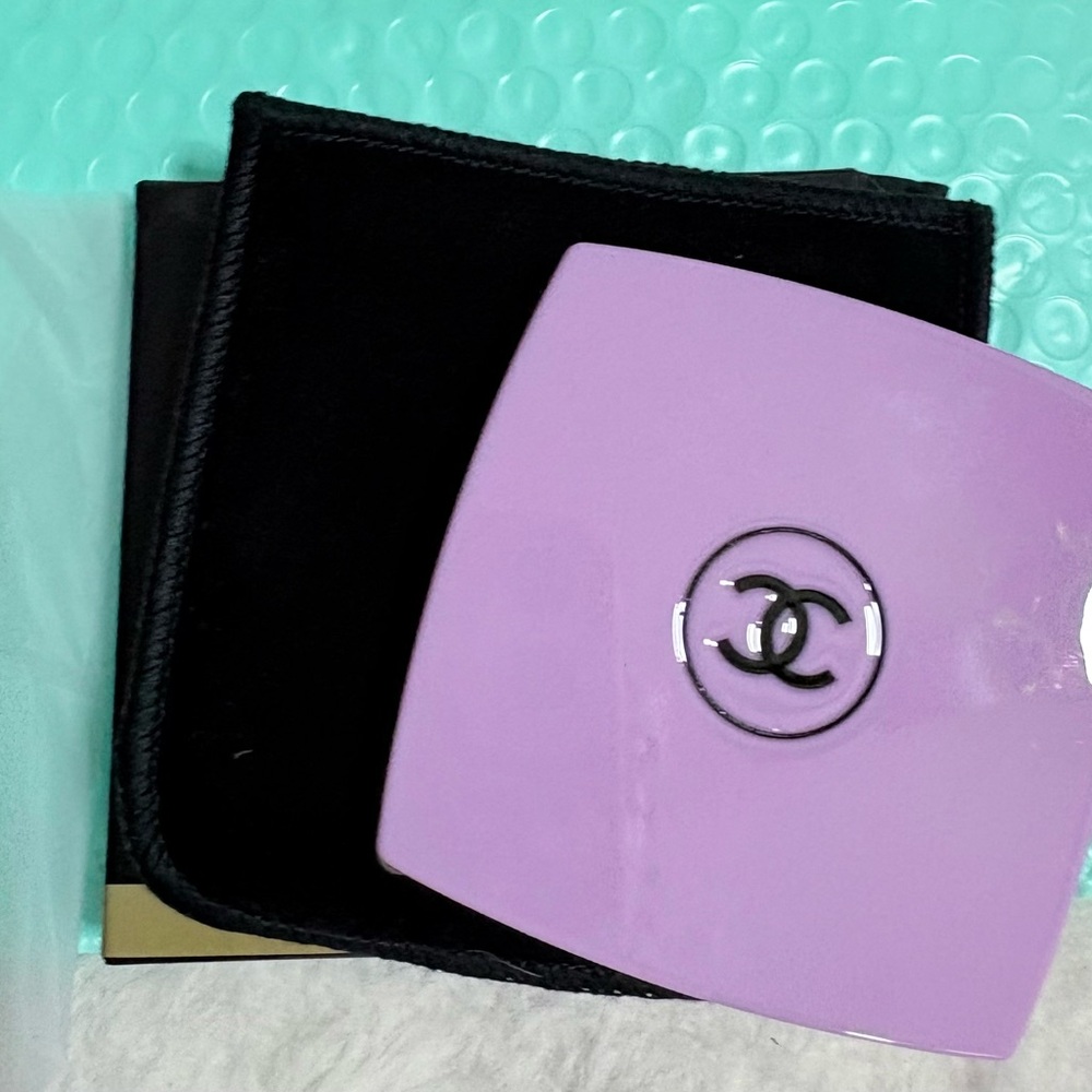 New CHANEL Lavender Compact with Iconic Emblem